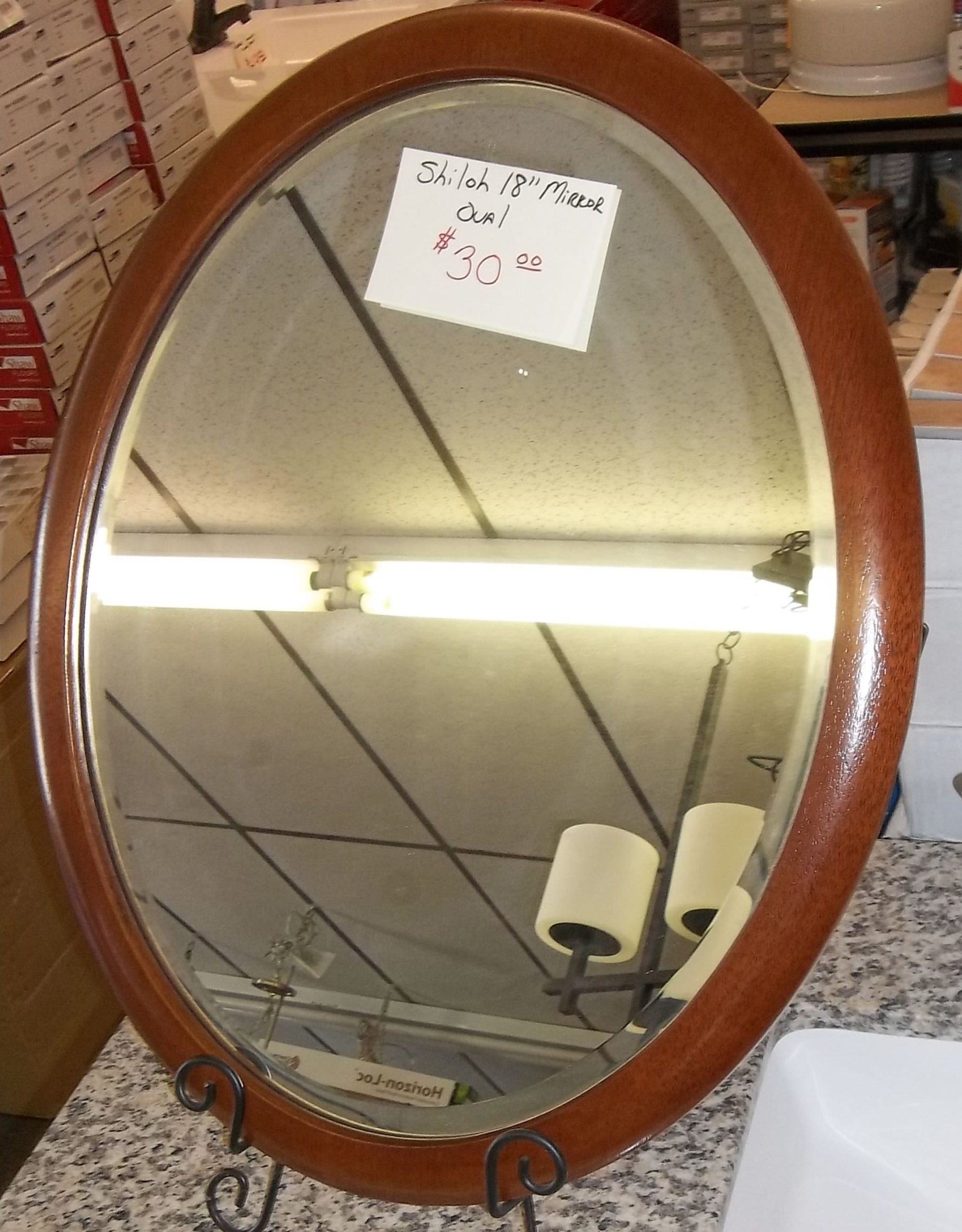 Shiloh Oval Mirror $30