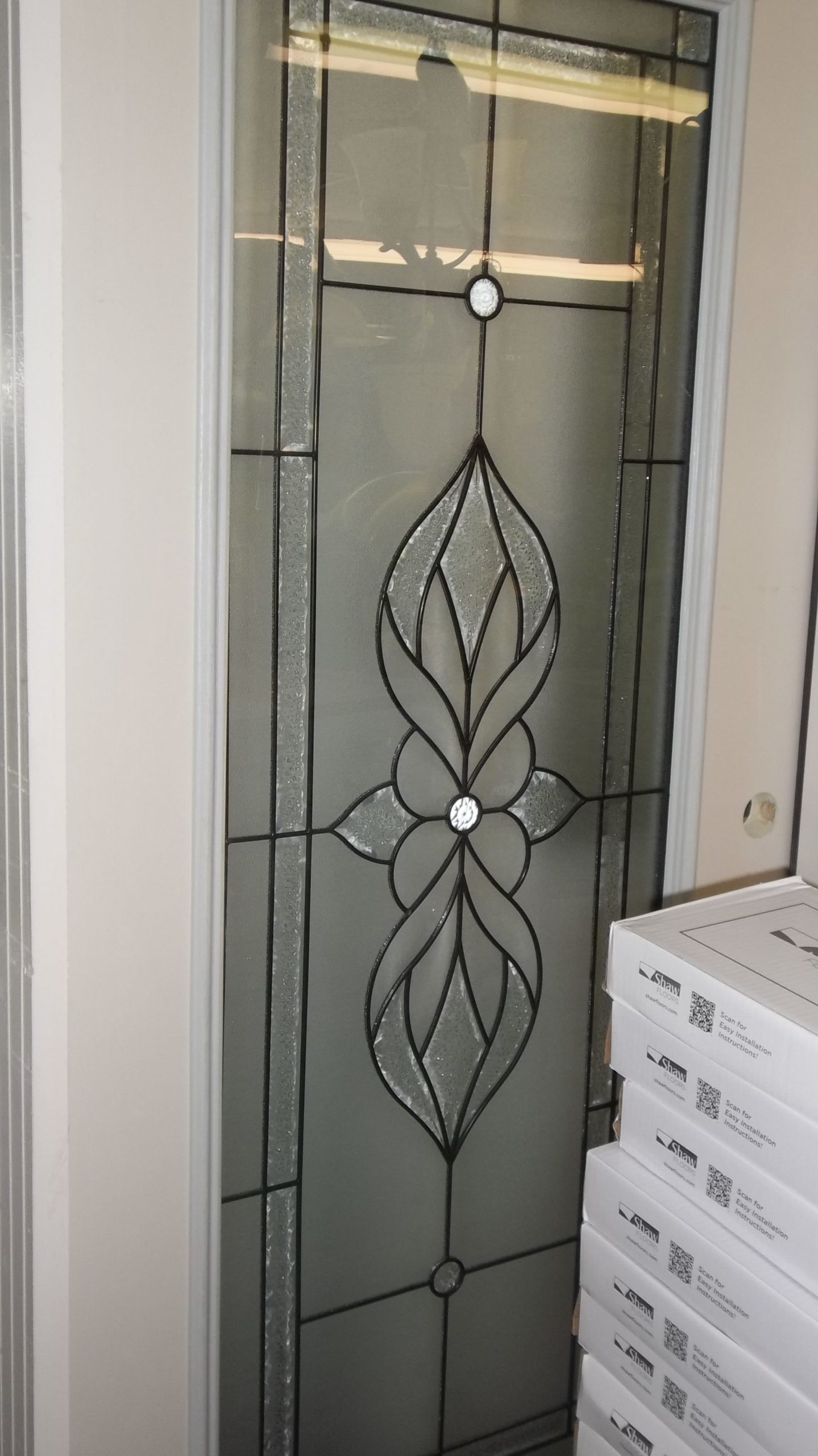 Decorative Glass Fiberglass Door Unit