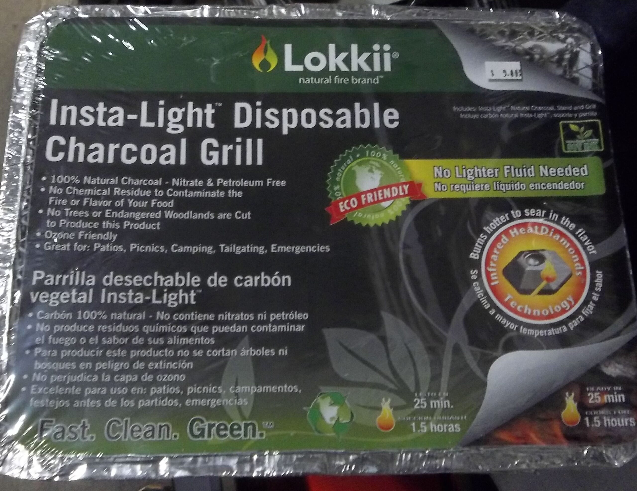 Disposable Charcoal Grill $5